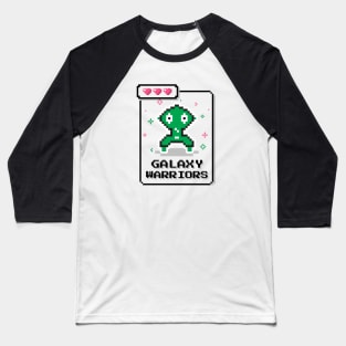 Gaming Pixels - Galaxy warriors Baseball T-Shirt